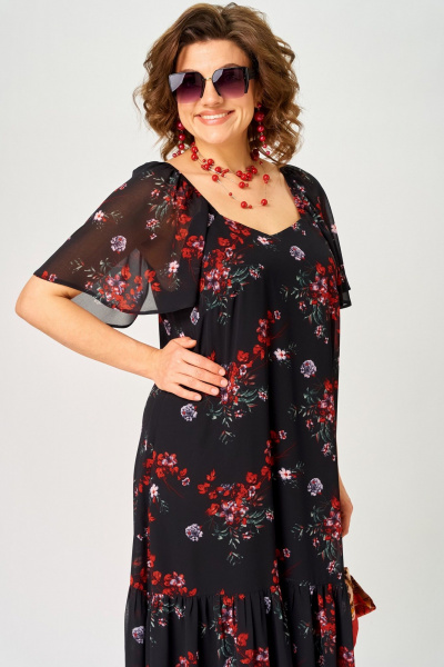 Платье EVA GRANT 7246 принт_цветок - фото 7