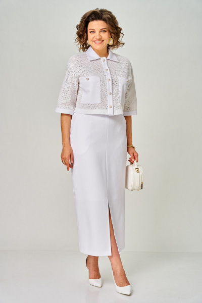 Жакет, юбка Svetlana-Style 2345 белый - фото 4