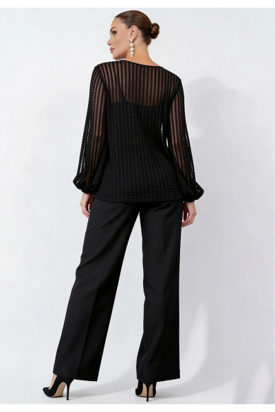 Блуза Erika С-138 черный - фото 2