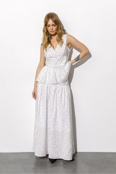 Блуза, юбка PiRS 6714 белый - фото 5