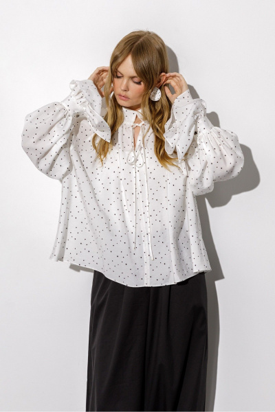 Блуза, брюки PiRS 6717 белый - фото 7