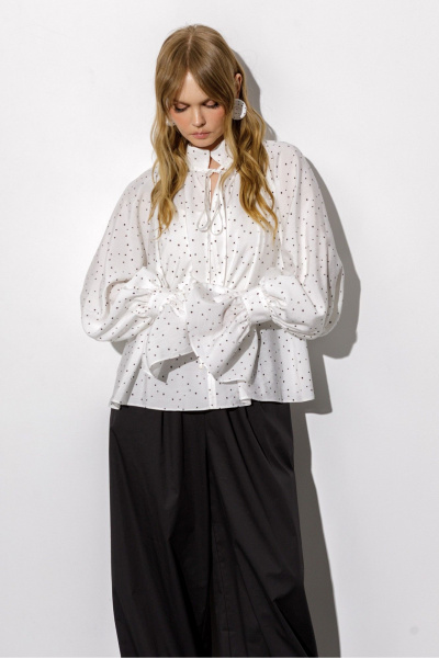 Блуза PiRS 6718 белый - фото 4