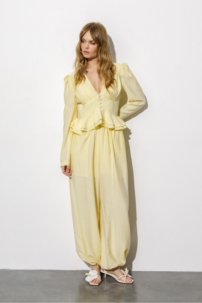 Блуза, брюки PiRS 6719 желтый - фото 1