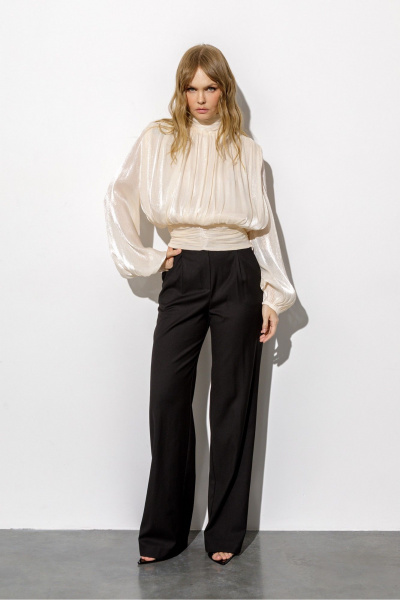 Блуза, брюки PiRS 6730 кремовый - фото 1