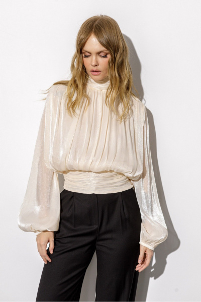 Блуза, брюки PiRS 6730 кремовый - фото 4
