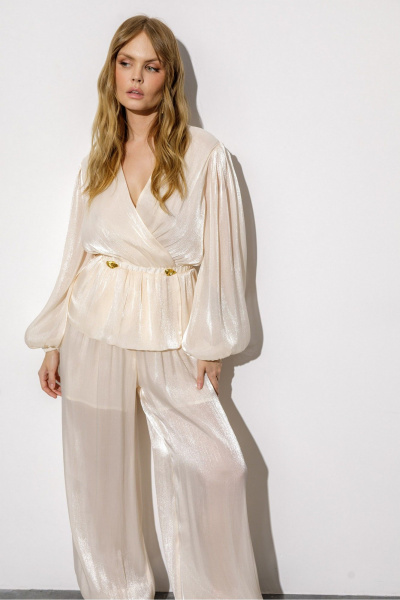 Брюки PiRS 6737 кремовый - фото 5