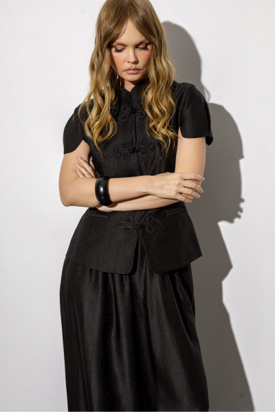 Брюки, жакет PiRS 6739 черный - фото 4