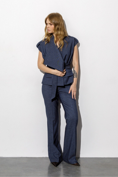 Брюки, жилет PiRS 6743 синий - фото 4