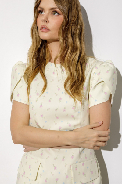 Платье PiRS 6749 сливочный - фото 2