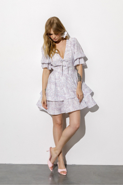 Платье PiRS 6758 голубой - фото 1