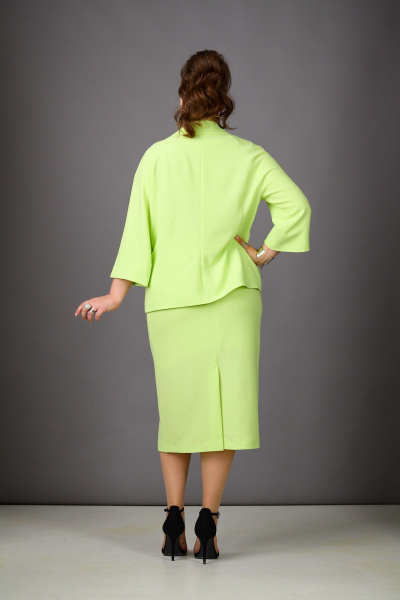 Жакет, юбка Rosheli 1189 салатовый - фото 6