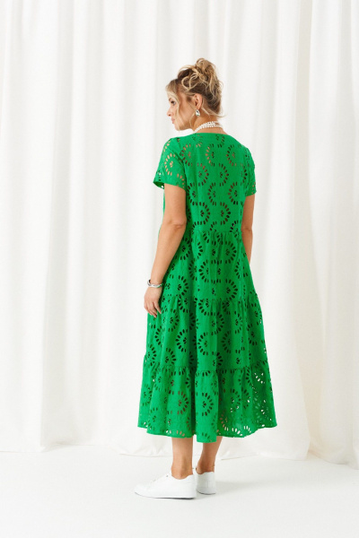 Платье Beautiful&Free 6462 зеленый - фото 6
