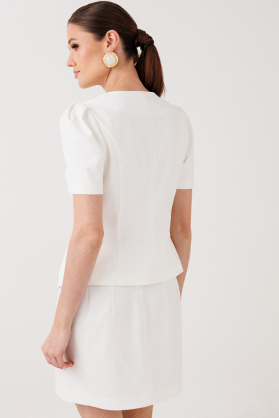 Жакет, юбка ERTANNO 10141022 молочный - фото 7