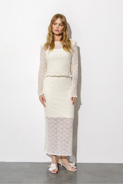 Лонгслив, топ PiRS 6769 айвори - фото 7