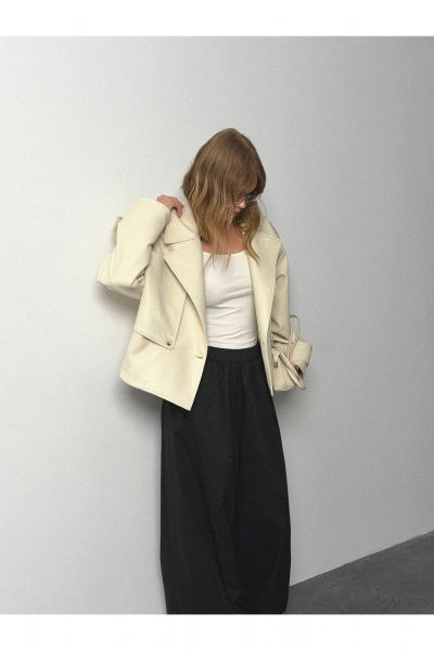 Тренч PiRS 6771 светло-бежевый - фото 8