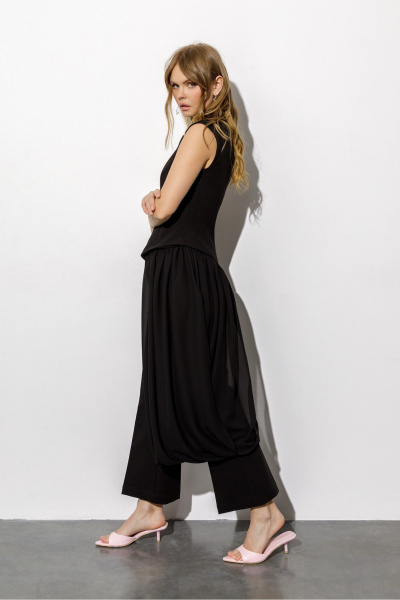 Блуза, брюки PiRS 6772 черный - фото 4