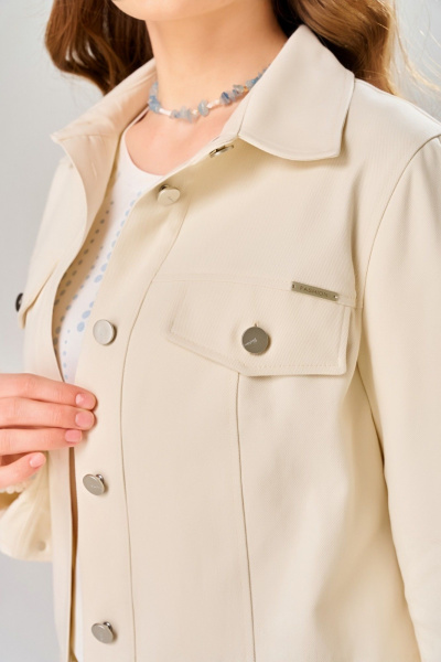 Джемпер, бомбер, юбка Fita 4202 ванильный_желтый - фото 8