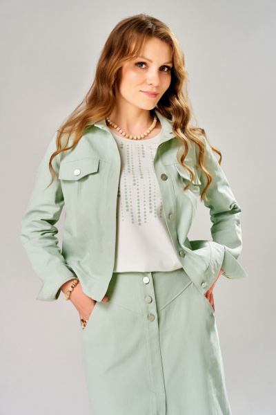 Джемпер, бомбер, юбка Fita 4203 мятное_суфле - фото 7