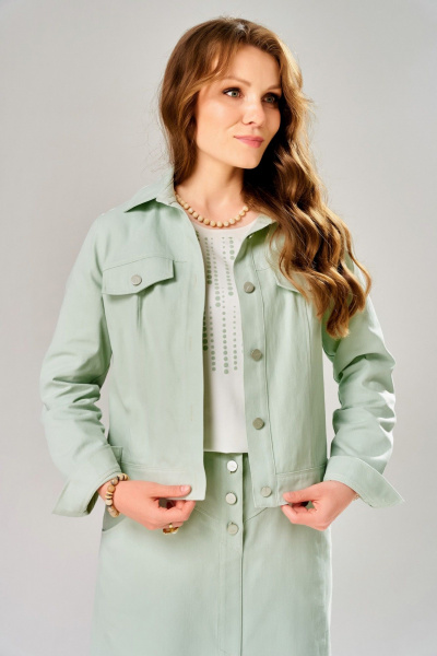 Джемпер, бомбер, юбка Fita 4203 мятное_суфле - фото 6