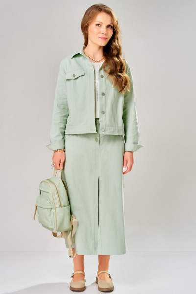Джемпер, бомбер, юбка Fita 4203 мятное_суфле - фото 1