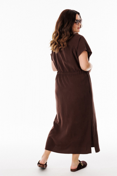 Брошь, платье ANIDEN 724-1 коричевый - фото 10