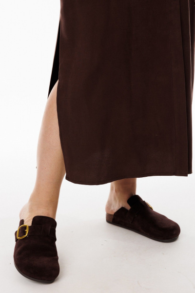 Брошь, платье ANIDEN 724-1 коричевый - фото 7