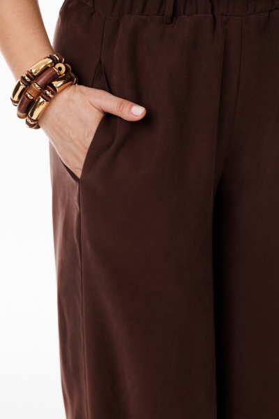 Блуза, брюки, пояс ANIDEN 61111-1 коричевый - фото 11