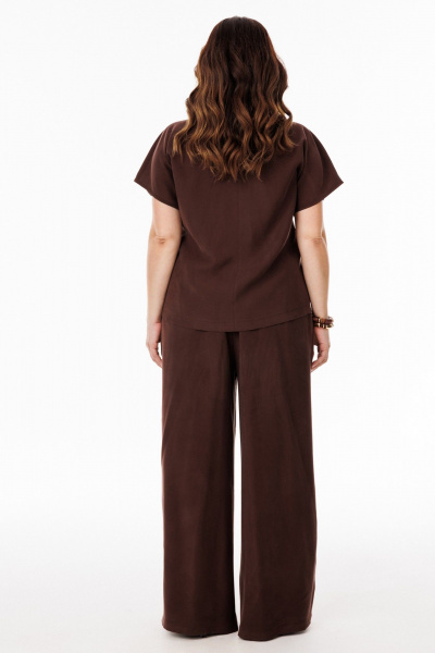 Блуза, брюки ANIDEN 61114-1  коричевый - фото 10