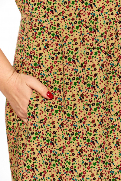 Платье LadyThreeStars 2681 янтарный - фото 6