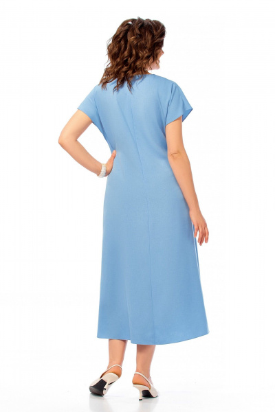 Платье Ольга Стиль С-1019 голубой - фото 5