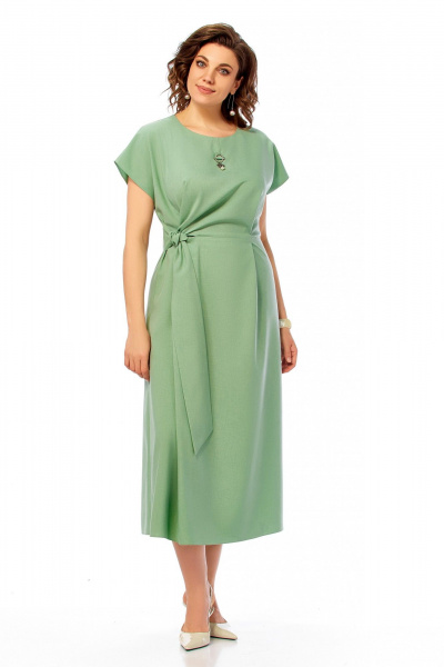 Платье Ольга Стиль С-1019 полынь - фото 4