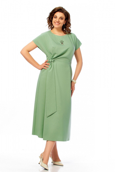 Платье Ольга Стиль С-1019 полынь - фото 3