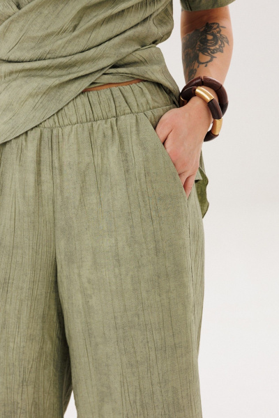 Блуза, брюки Fantazia Mod 5405 олива - фото 4