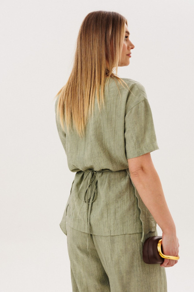 Блуза, брюки Fantazia Mod 5405 олива - фото 2