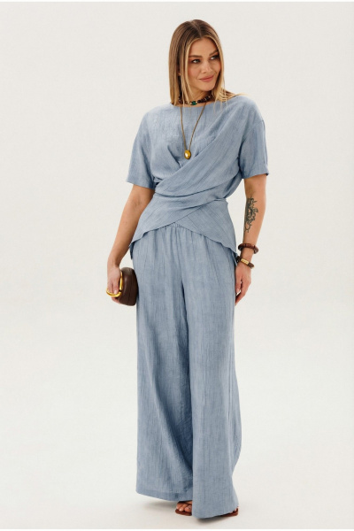 Блуза, брюки Fantazia Mod 5405 голубой - фото 1
