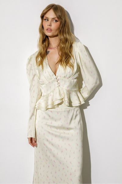 Блуза, юбка PiRS 6795 желтый - фото 8