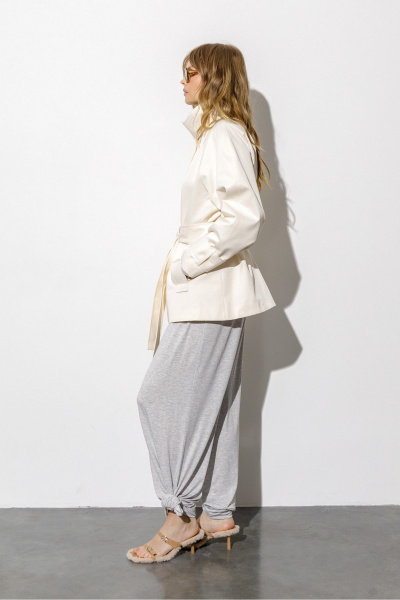 Тренч PiRS 6798 сливочный - фото 9