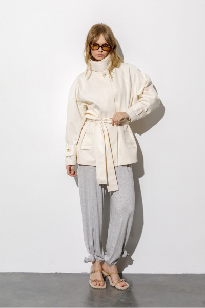 Тренч PiRS 6798 сливочный - фото 8