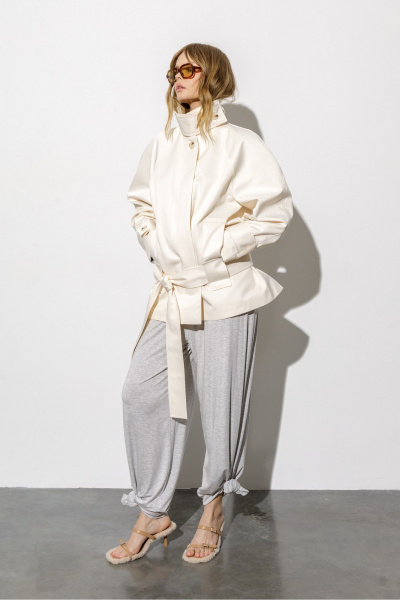 Тренч PiRS 6798 сливочный - фото 7