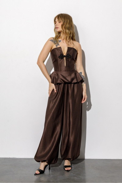 Брюки, корсет PiRS 6800 шоколадный - фото 7