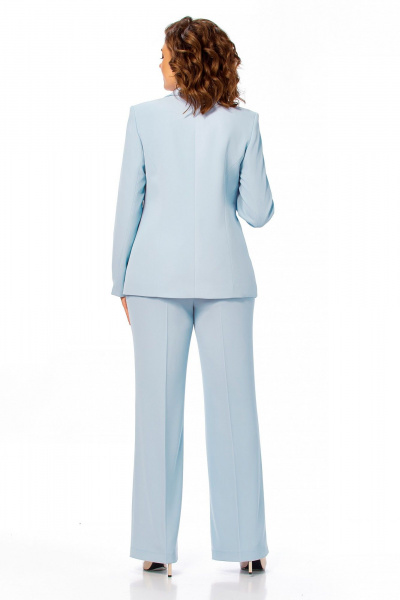 Брюки, жакет Ольга Стиль С-998 голубой - фото 3