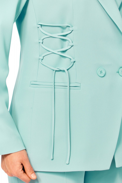 Брюки, жакет Ольга Стиль С-998 мятный - фото 7