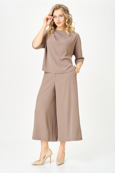 Блуза, брюки TVIN 7873 бежевый - фото 1
