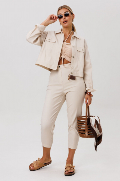 Брюки Anelli 1565. мальдивский-песок - фото 6