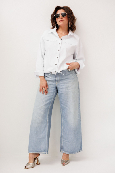 Жакет Anelli 1816 четкий-белый - фото 10