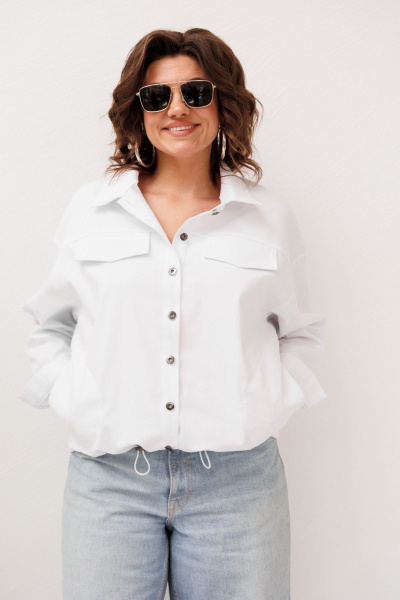 Жакет Anelli 1816 четкий-белый - фото 9