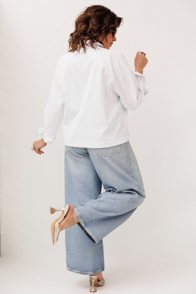 Жакет Anelli 1816 четкий-белый - фото 5