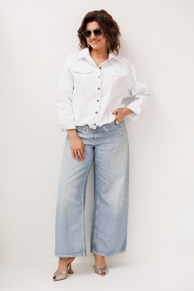 Жакет Anelli 1816 четкий-белый - фото 2