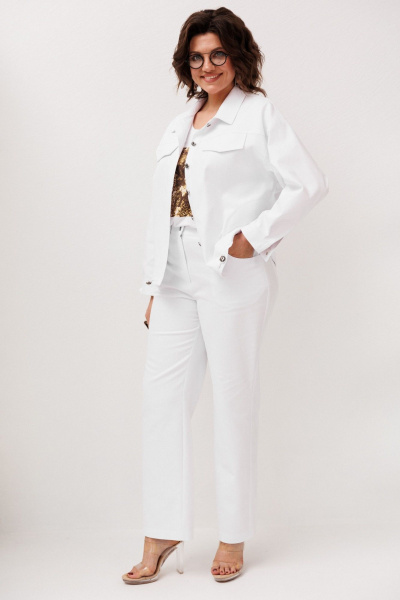 Жакет Anelli 1816 четкий-белый - фото 3