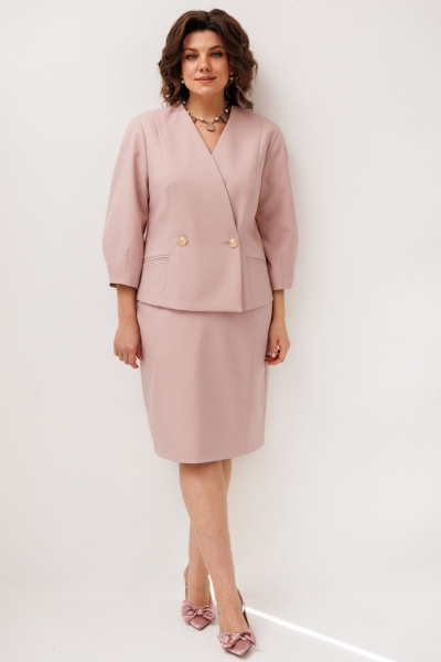 Жакет, юбка Anelli 1844 розовая-зарянка - фото 8